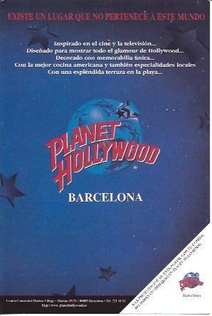 POSTAL A5353: Planet Hollywood de Barcelona