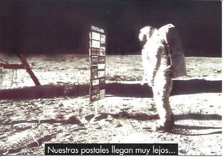 POSTAL PUBLICITARIA A5386: Hombre en la luna. Postalfree