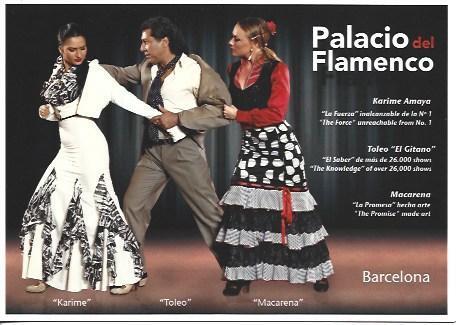 POSTAL A5616: Palacio del Flamenco. Karime, Toleo y Macarena