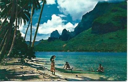 POSTAL A5619:  Tahiti, Paopao Bahia