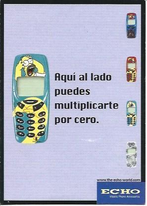 POSTAL A5585: Publicidad de Nokia 3310