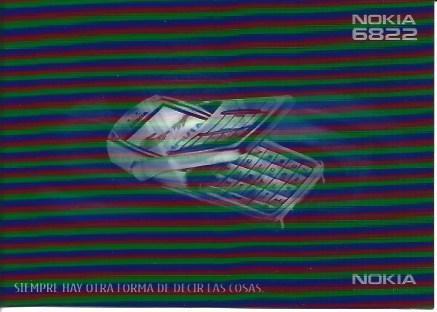 POSTAL A5591: Publicidad de Nokia 6822