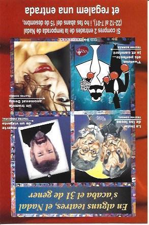 POSTAL A5641: Promocion Teatre Romea de Barcelona