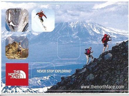 POSTAL A5511: Publicidad The North Face