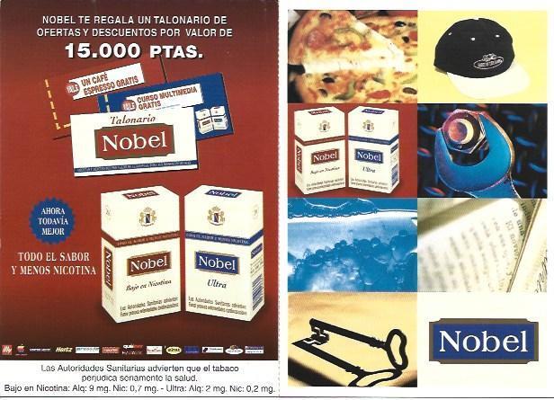 POSTAL A5579: Publicidad de talonario Nobel