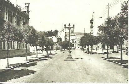 POSTAL A5546: Rambla de Girona. Publicitat El Raco