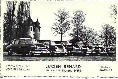 POSTAL A5548: Publicidad Lucien Renard en Evere