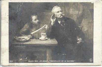 POSTAL A5556: Nouvelles de la Guerre, por Denet