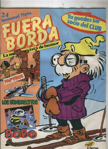 Fuera Borda numero 24 (numerado 1 en trasera)