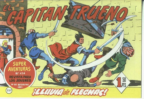 El Capitan trueno facsimil numero 237: Lluvia de flechas