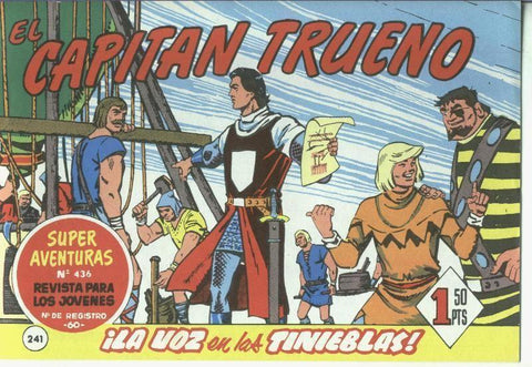 El Capitan trueno facsimil numero 241: La voz en las tinieblas