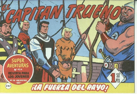 El Capitan trueno facsimil numero 247: La fuerza del rayo
