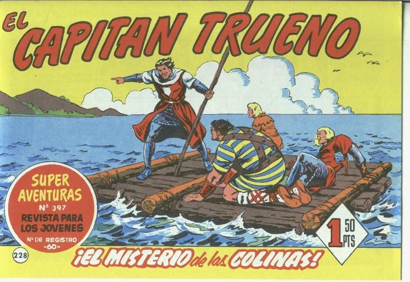 El Capitan trueno facsimil numero 228: El misterio de las colinas  