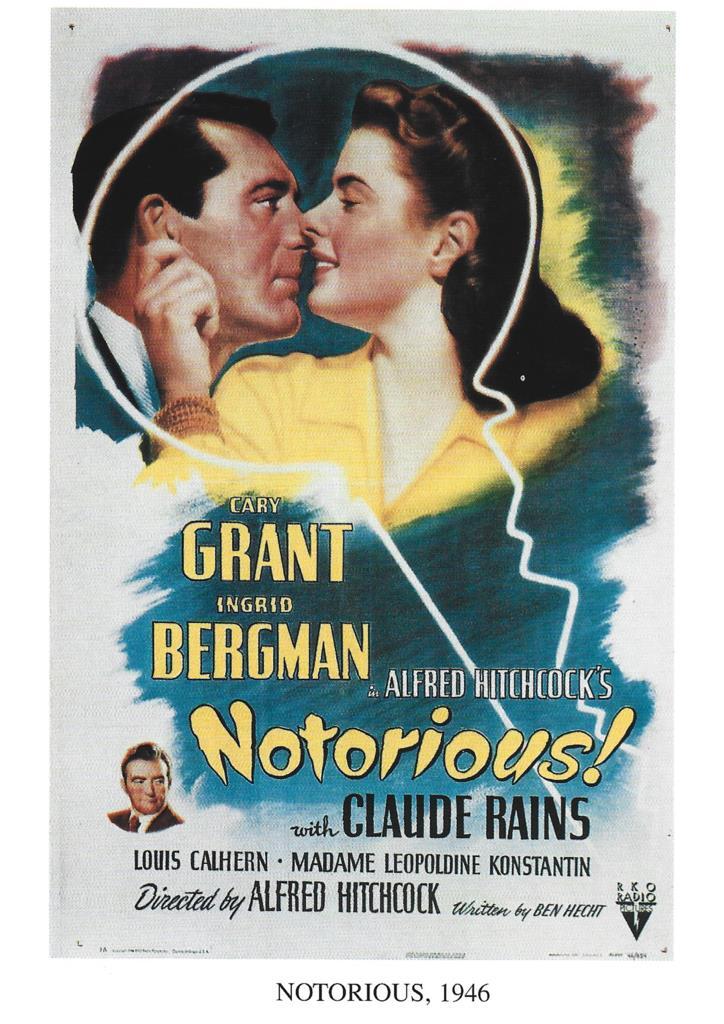 Poster DIN 4 numero 1218: Notorious, 1946: Cary Grant, Ingrid Bergman