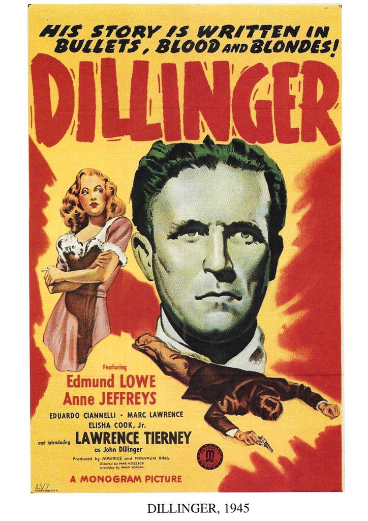 Poster DIN 4 numero 1219: Dillinger, 1945: Edmund Lowe, Anne Jeffreys