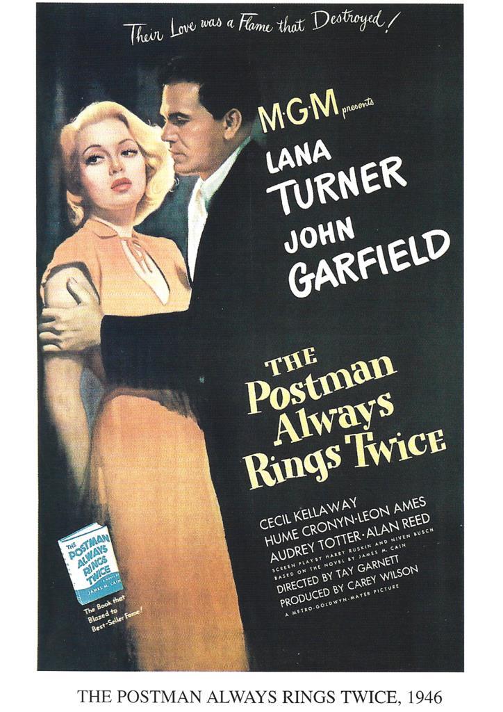 Poster DIN 4 numero 1223: The Postman Always Rings Twice, 1946: Lana Turner, John Garfield