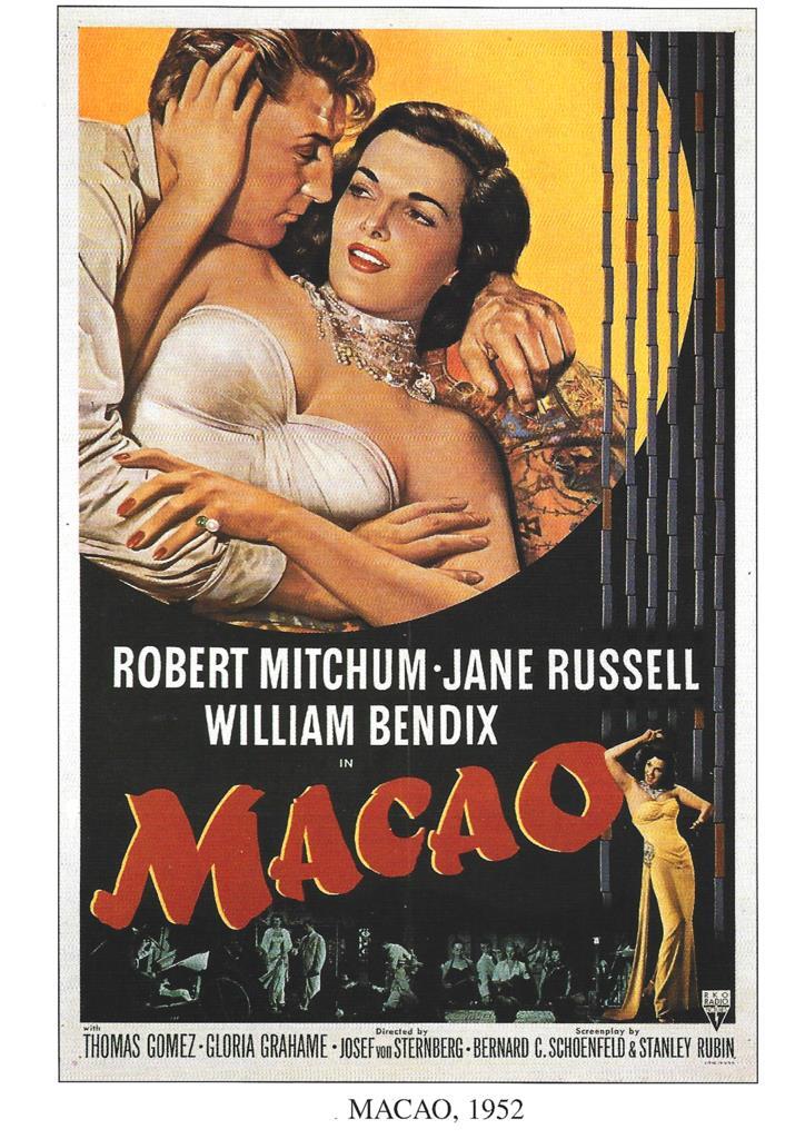 Poster DIN 4 numero 1226: Macao, 1952: Robert Mitchum, Jane Russell