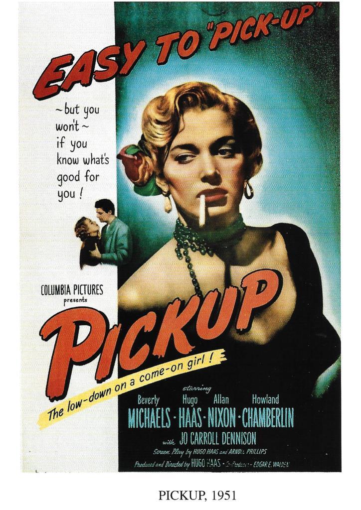 Poster DIN 4 numero 1228: Pickup, 1951: Beverly Michaels, Hugo Haas