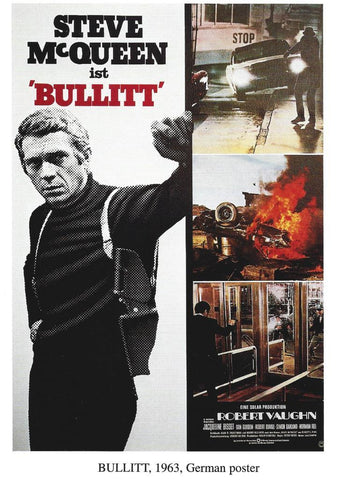 Poster DIN 4 numero 1231: Bullit, 1963: Steve McQueen