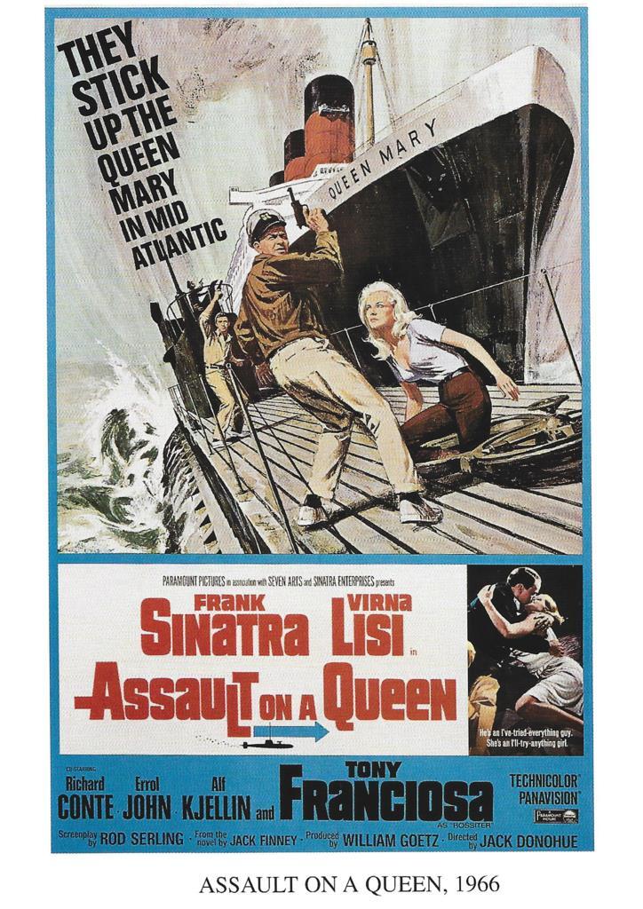 Poster DIN 4 numero 1232: Assault on a Queen, 1966: Frank Sinatra, Virna Lisi