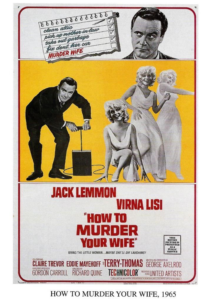 Poster DIN 4 numero 1233: How to Murder Your Wife, 1965: Jack Lemmon, Virna Lisi