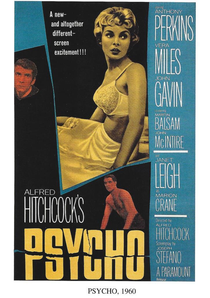 Poster DIN 4 numero 1236: Psycho, 1960: Alfred Hitchcock's, Anthony Perkins, Vera Miles