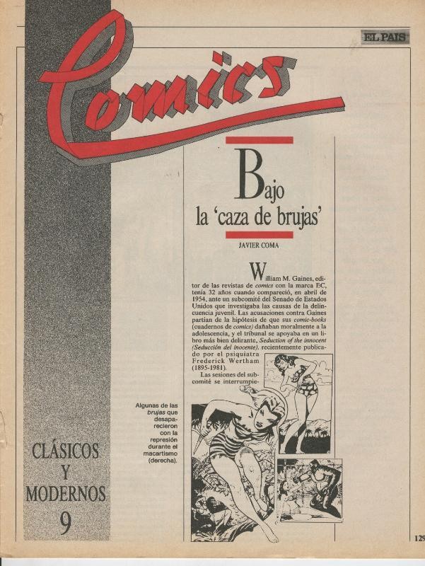 Fanzine: Comics.Los: clasicos y modernos: fasciculo 09