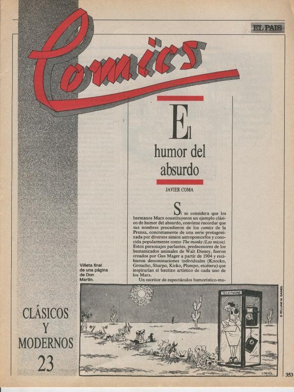 Fanzine: Comics.Los: clasicos y modernos: fasciculo 23