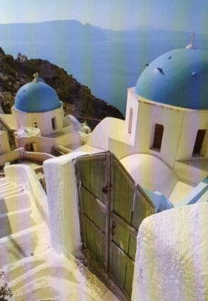 POSTAL PV07140: Santorini, Greece. Foto Pierre Couteau