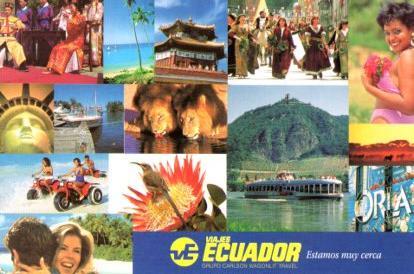 POSTAL PV07151: Estamos muy cerca, Publicidad Viajes Ecuador en Gerona