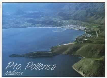 POSTAL PV07234: Vista aera Puerto de Pollensa, Mallorca. Coleccion Baleares 132