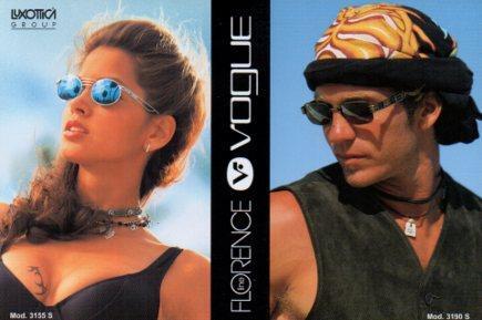 POSTAL PV07242: Publicidad Florence Line de Vogue, Luxotica Group, mod. 3155s y mod. 3190s
