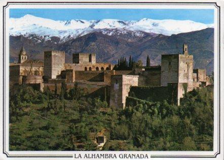 POSTAL PV07245: Vista general de La Alhambra y Sierra Nevada