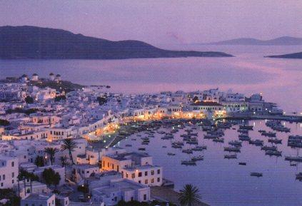 POSTAL PV07042: Vista aerea de Mykonos, Grecia