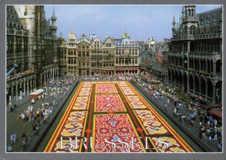 POSTAL PV07055: Tapis de fleurs Grand-Place, Bruxelles