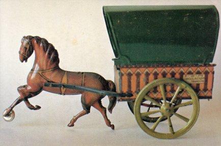 POSTAL PV07058: Tartana de 1925 del Museu de Joguets de Figueres