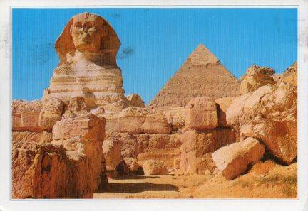 POSTAL PV07060: Gyza ant pyramid of Kephre, Egypt
