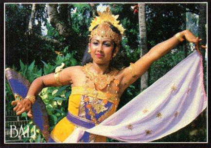 POSTAL PV07065: Bali Dancer in Motions, Bali