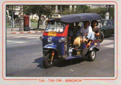 POSTAL PV07014: Tuk-Tuk car in Bangkok, Thailand