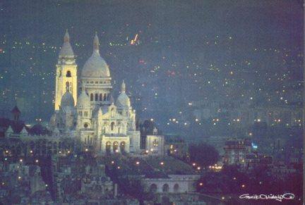 POSTAL PV07111: La Butte Montmartre et le Sacre-Coeur, Paris