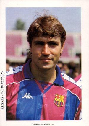 POSTAL PV07102: Salinas jugador del F. C. Barcelona