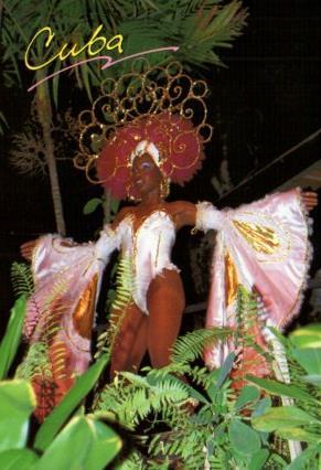 POSTAL PV07121: Bailarina del Tropicana, Cuba