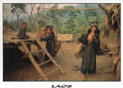 POSTAL PV07074: Nord-Laos-Phong Saly-Village Ko, Laos