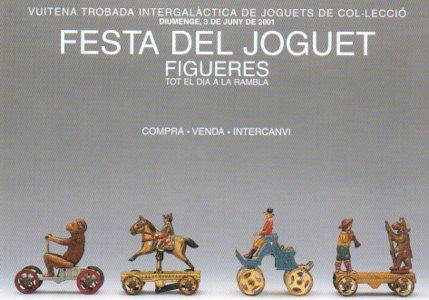 POSTAL PV07079: Publicitat vuitena trobada de joguets de col.lecio. Festa del Joguet Figueres