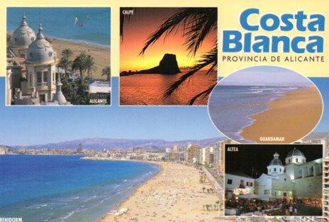 POSTAL PV07093: Publicidad Alicante, Calpe y Altea en Costa Blanca