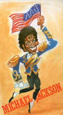POSTAL PV07334: Caricatura de Michael Jackson. Postales el Jueves