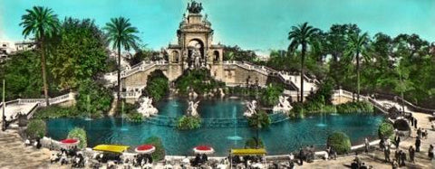 POSTAL PV07387: Cascada del Parque de la Ciudadela, Barcelona