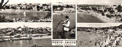 POSTAL PV07389: Vistas varias de Porto Cristo, Mallorca