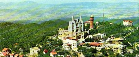 POSTAL PV07397: Vista aerea del Tibidabo, Barcelona