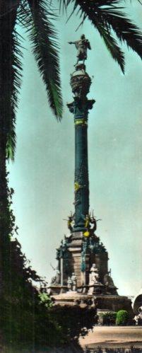 POSTAL PV07382: Monumento a Colon, Barcelona
